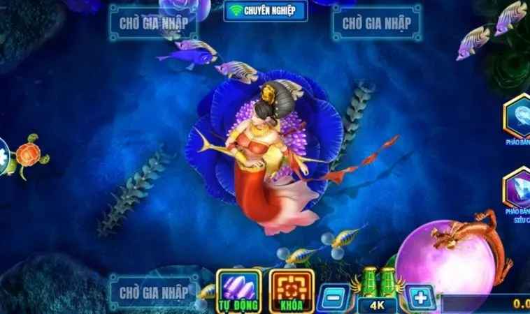 Giao diện chơi Bắn Cá Rồng tại K9WIN